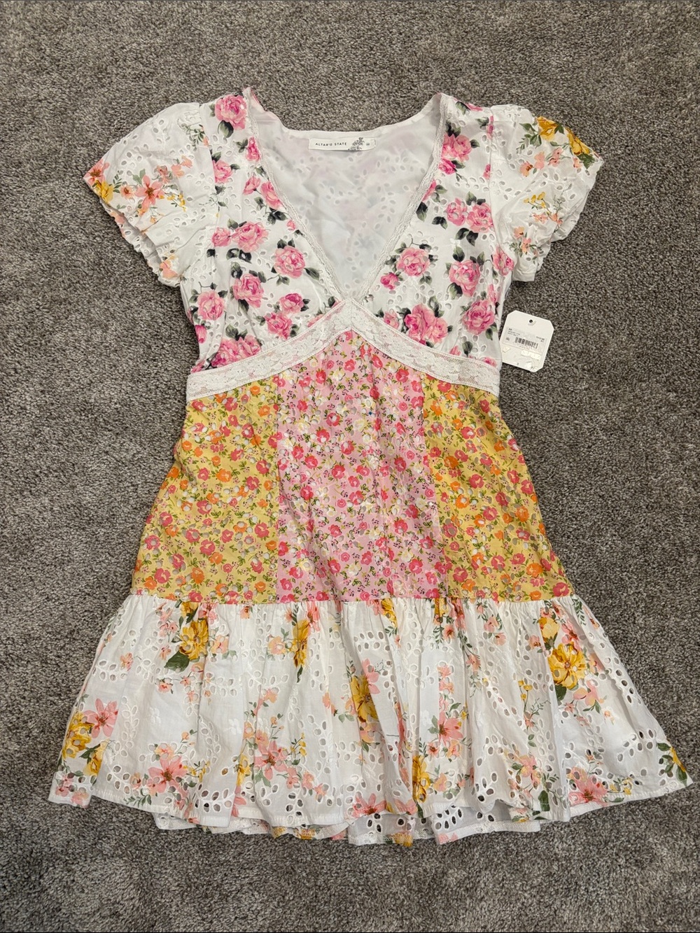 Floral Patchwork Dress